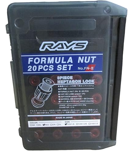 レイズ フォーミュラナット 20PCSセット Amazon | フォーミュラナットセット L45 FN-2 M12x1.25 OR